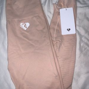 WOMENS BEST NUDE POWER SEAMLESS LEGGINGS SZ MEDIUM